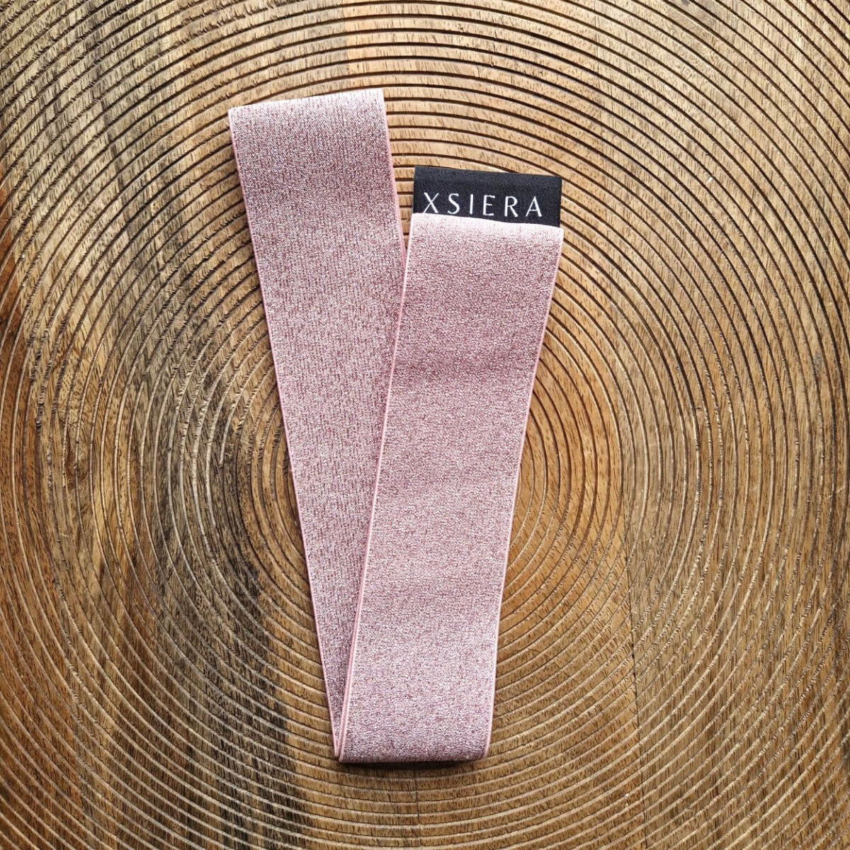 Strandbed elastiek in het glitter roze